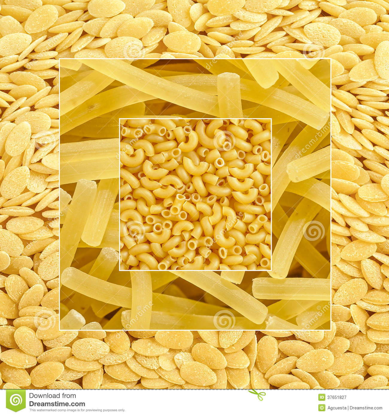 Pasta Collage Royalty Free Stock Photography   Image  37651827