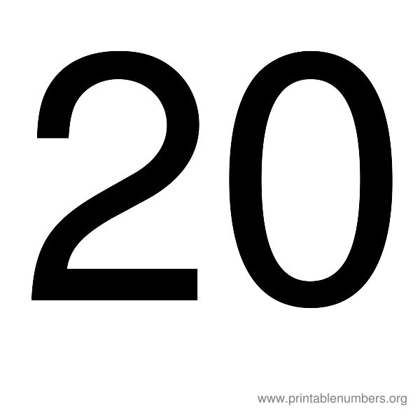 Printable Numbers 1 30   Printable Numbers Org