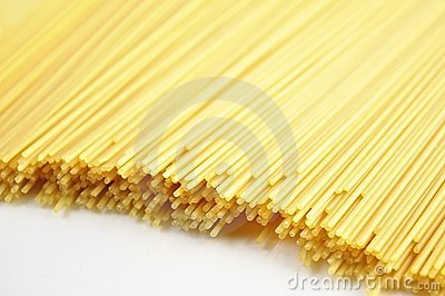 Raw Spaghetti Background  Close Up View 