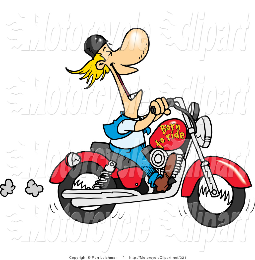 Royalty Free Transportation Clip Art Of A Cartoon Biker This Wallpaper