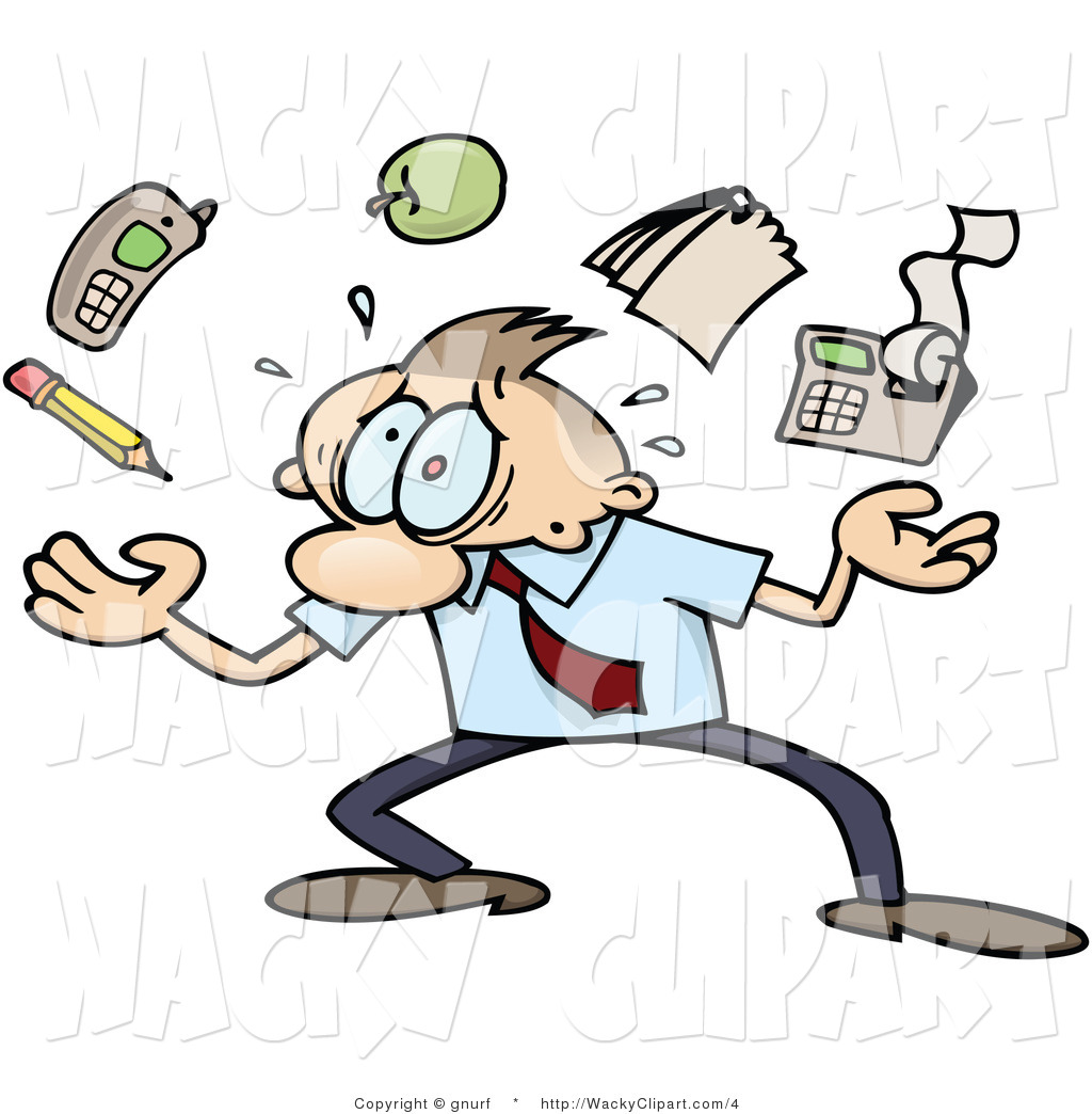 Stressed Person Clip Art Free