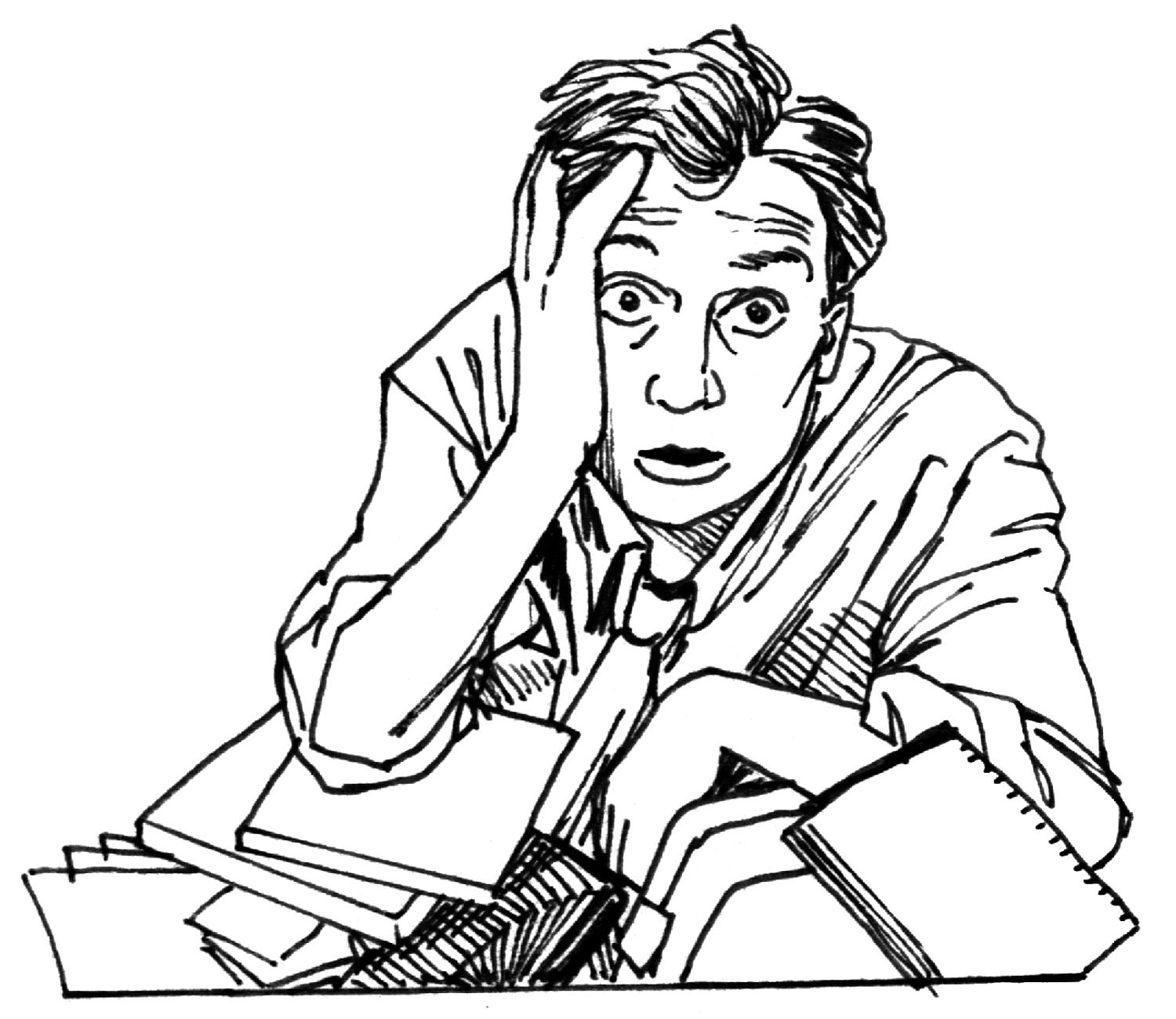 Stressed Person   Clipart Best