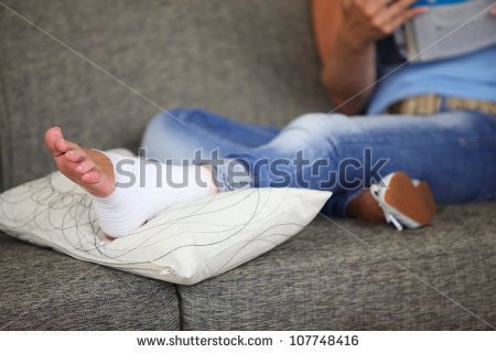 Twisted Ankle Clipart Woman With Sprained Ankle