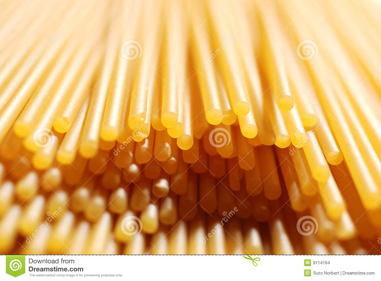 Uncooked Spaghetti Stock Images   Image  9114164