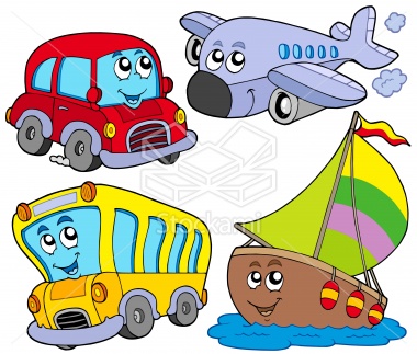 Various Cartoon Vehicles