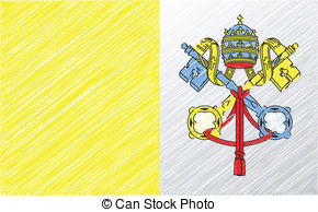 Vatican Flag Vector Illustration Vector Clip Art