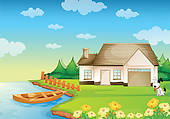 And Stock Art  191 River Bank Illustration And Vector Eps Clipart