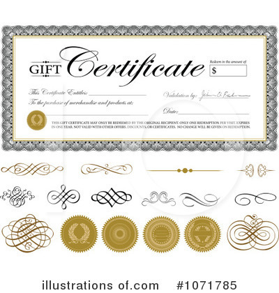 Art Gift Certificate Template Birthday Gift Certificate Clip Art Gift    