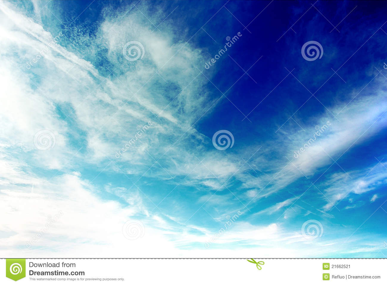 Blue Sky With Different Types Of Clouds 
