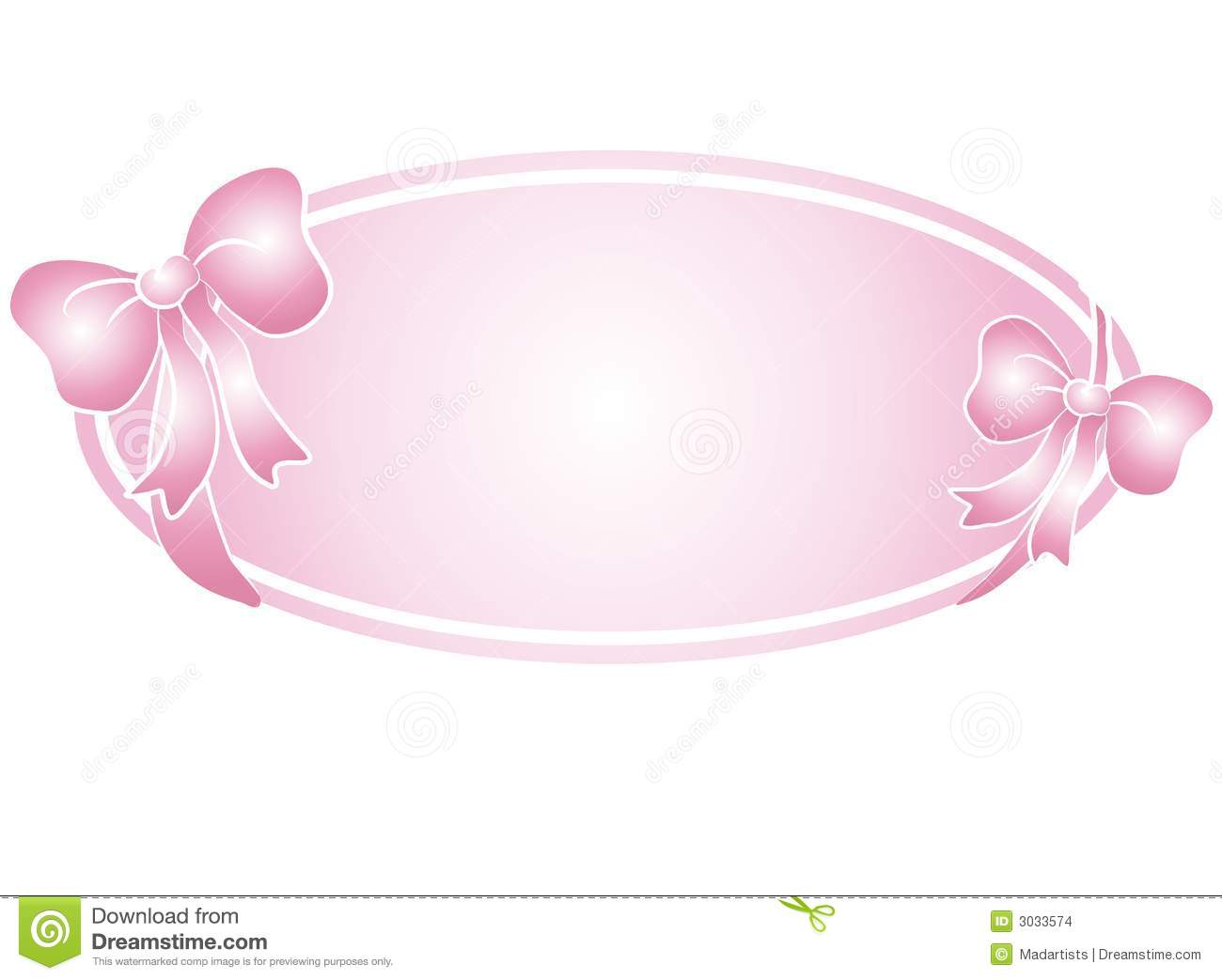 Clip Art Logo Illustration Of A Soft Pastel Pink Oval Shaped Web