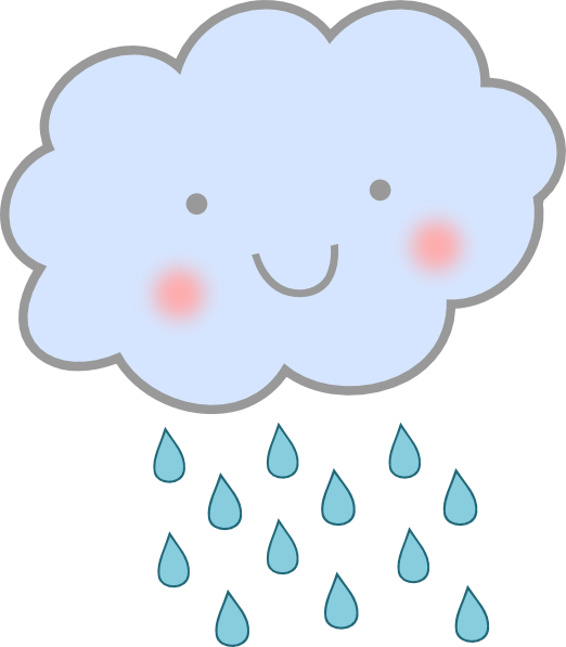 Cute Rain Cloud Clip Art