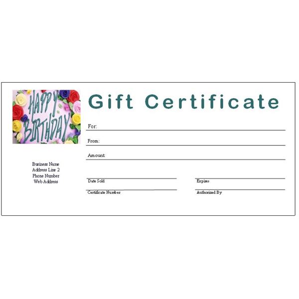 Free Printable Gift Certificate Templates For Ms Publisher