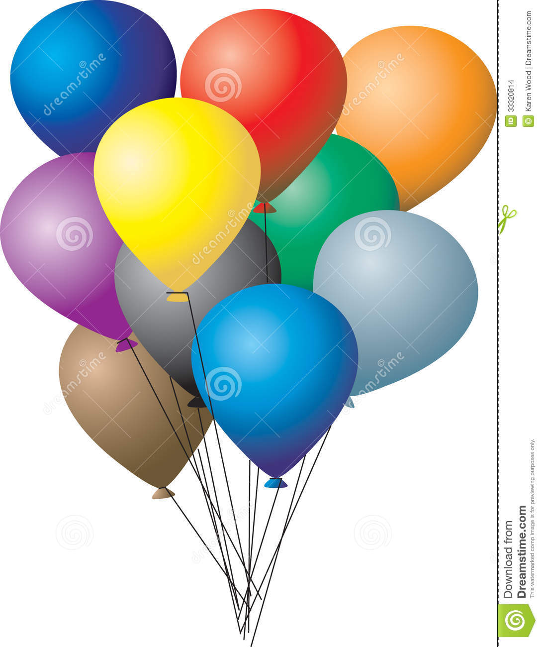 Group Of Balloons Stock Images   Image  33320814