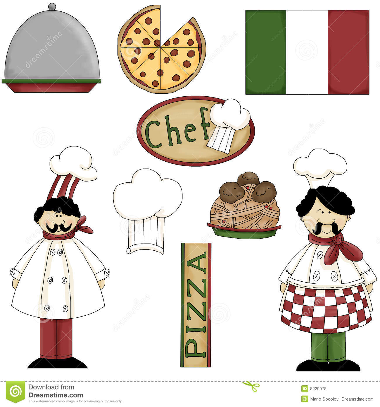 Here Is A Collection Of Two Italian Chef S And Various Italian