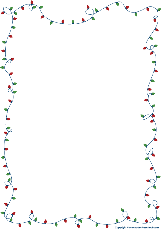 Home Free Clipart Christmas Clipart Christmas Lights Border Large
