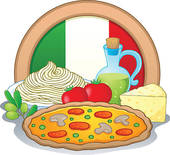 Italian Food Theme Image 1   Royalty Free Clip Art