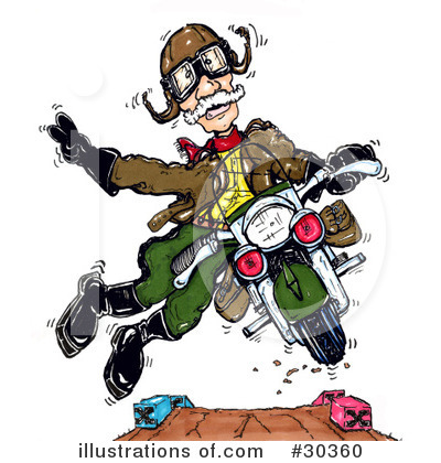 Motorcycle Clipart  30360 By Spanky Art   Royalty Free  Rf  Stock