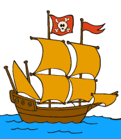 Pirate Clipart  Free Graphics Of Pirate Flag   Ship  Sword   Field