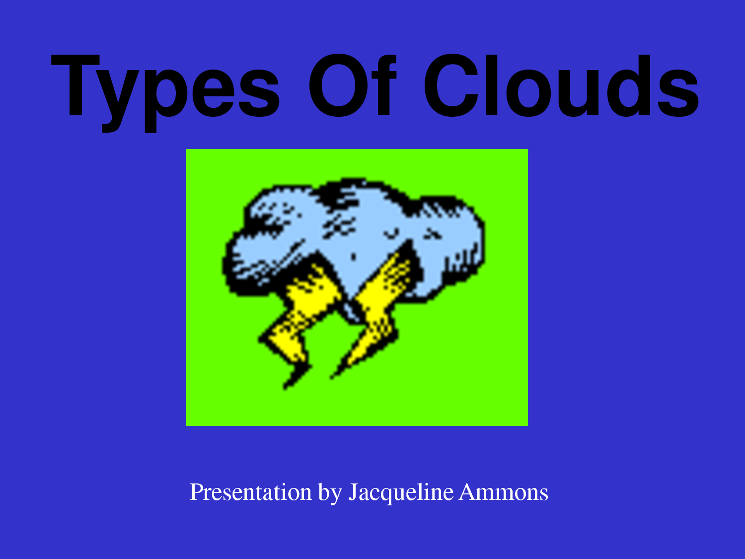 Types Of Clouds Powerpoint