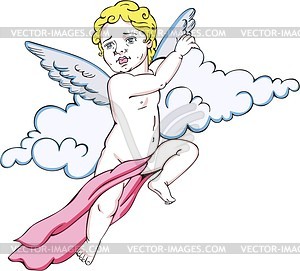 Angel Boy   Vector Clipart