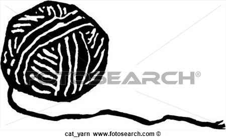 Clipart Of Cat Yarn Cat Yarn   Search Clip Art Illustration Murals