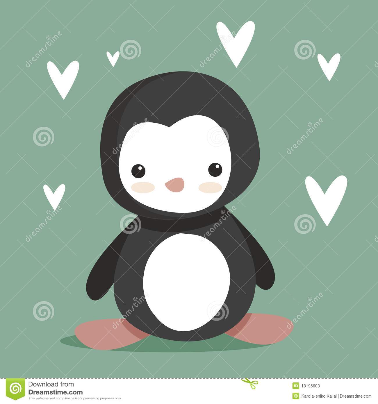Cute Penguin Stock Photos   Image  18195603