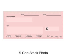 Dollar Cheque   Vector Illustration Of Dollar Cheque With
