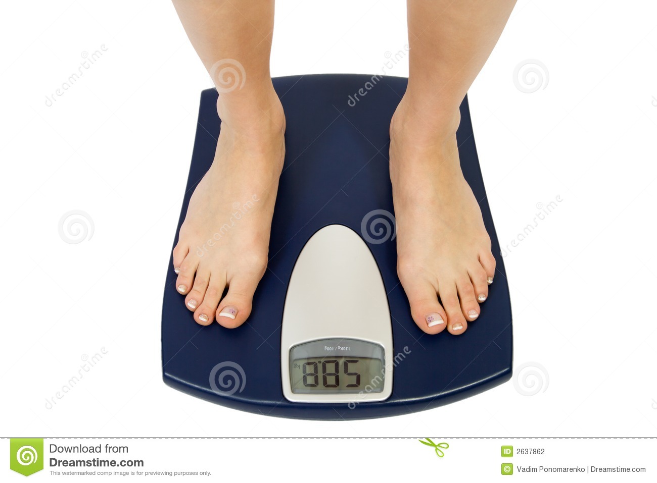 Female Feet On A Scale Stock Photography   Image  2637862