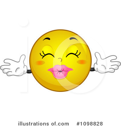 Free Smiley Clipart Illustration 1098828 Lol Smiley Face Kiss Kiss Hug