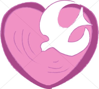 Heart With Cross Inside Clipart
