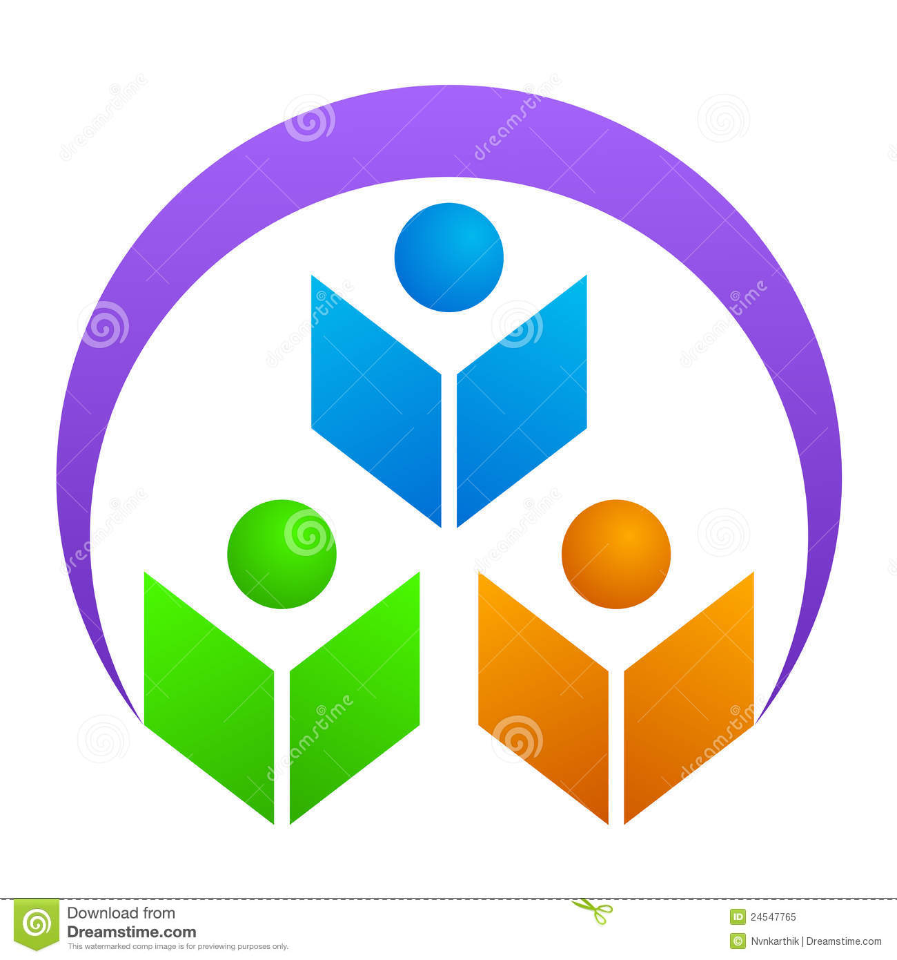 Illustration Of Education Logo Design Isolated On White Background