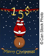 Merry Christmas   15 Dollar Stock Illustration