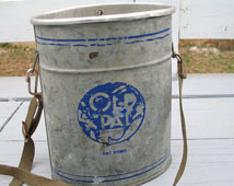 Minnow Bucket Bait Fishing Pail Old Pal With Lid And Strap Patent