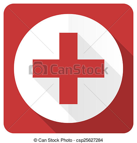     Of Plus Red Flat Icon Cross Sign Csp25627284 Search Stock Clipart