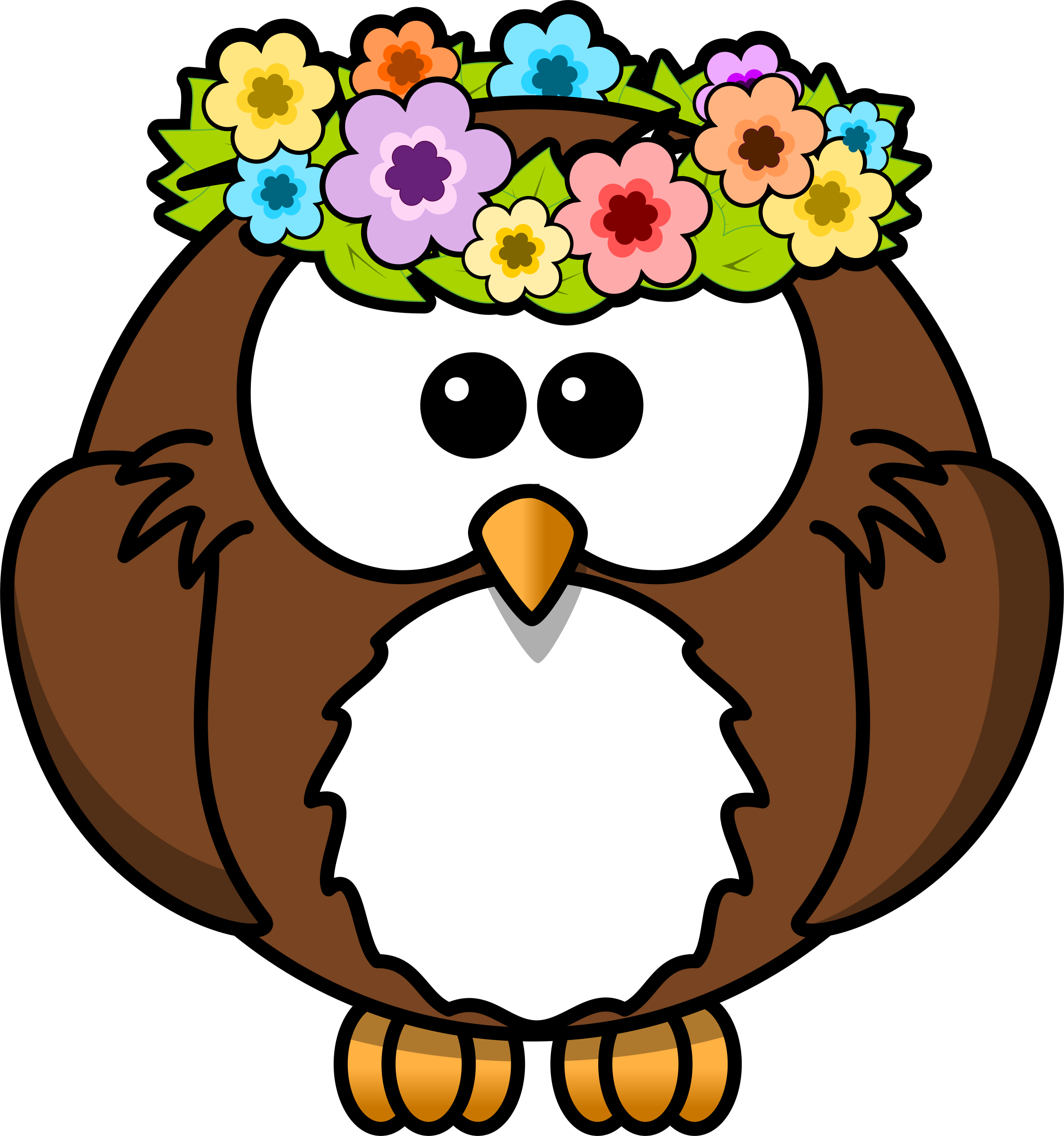 Owl With Garland
