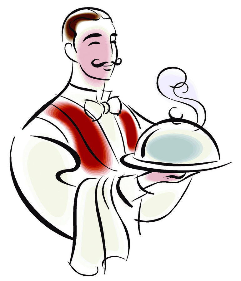 Restaurant Waiter Clipart   Free Clip Art Images