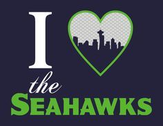 Seahawks Clip Art Free   Heart The Hawks Print Seattle Seahawks Print
