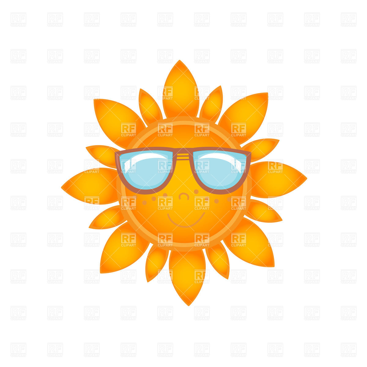 Smiling Sun With Face In Sunglasses 22986 Travel Download Royalty