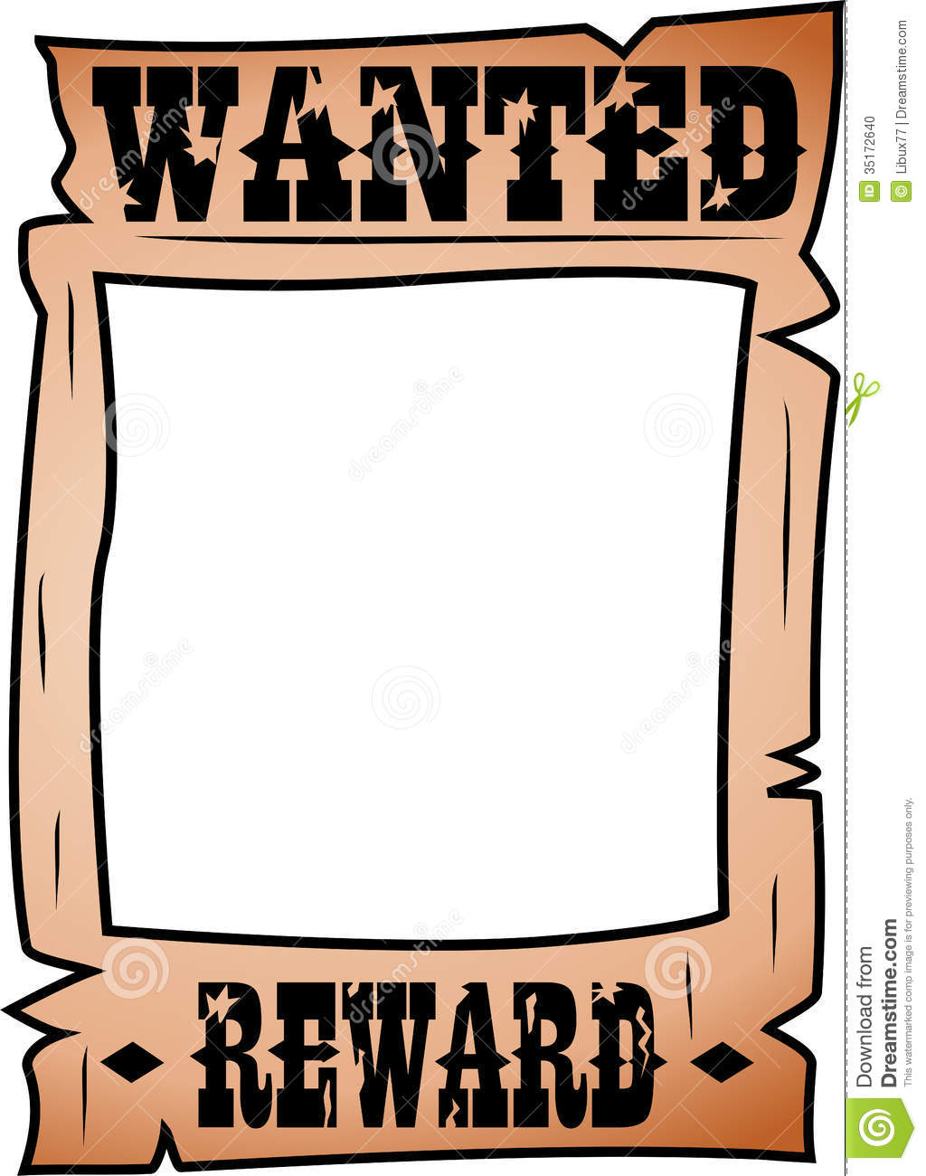 Wanted Poster Clipart Wanted Illustrations And Clipart