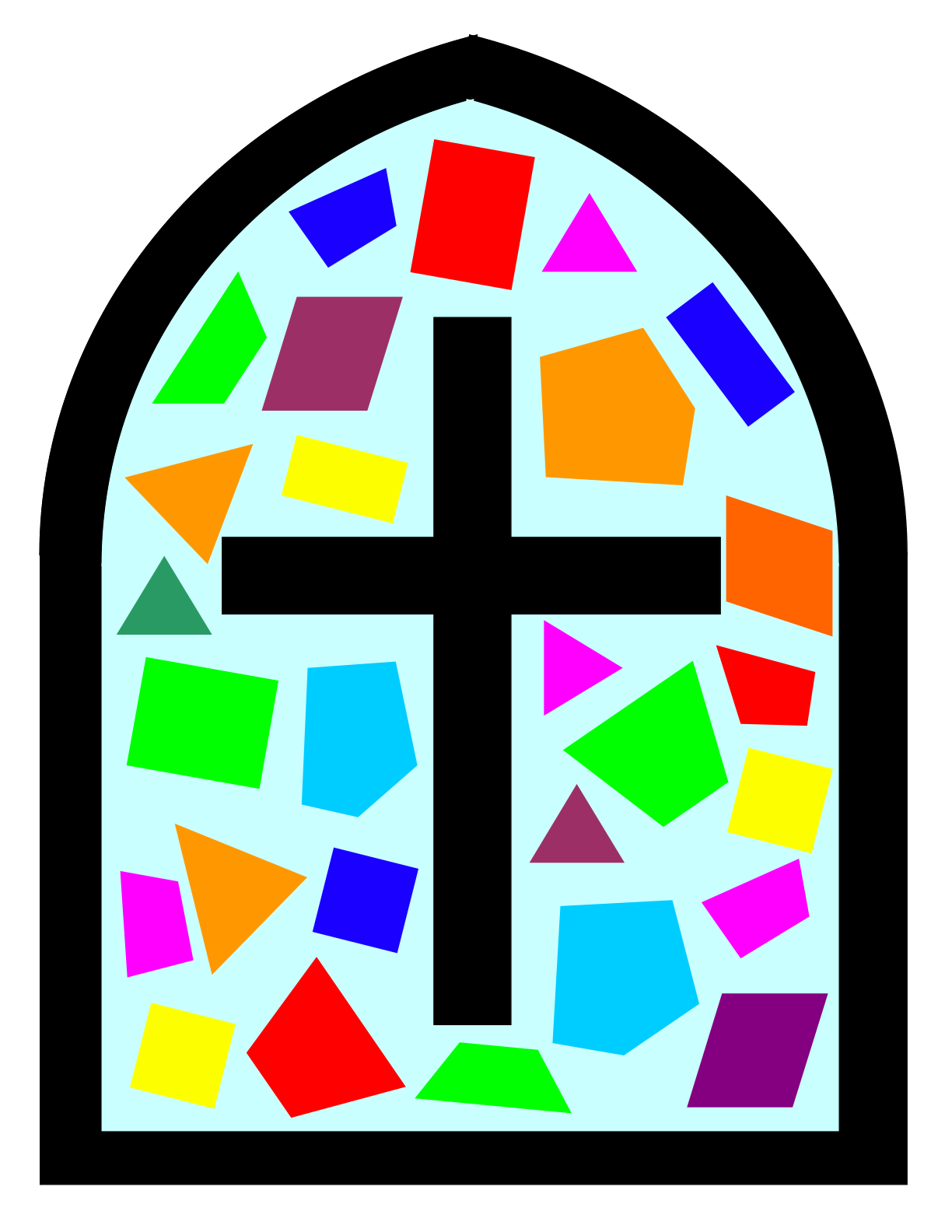 And Feedback  Activity  Series A3   Lesson 6   Stained Glass Cross