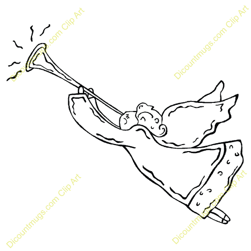 Angel Outline Clipart