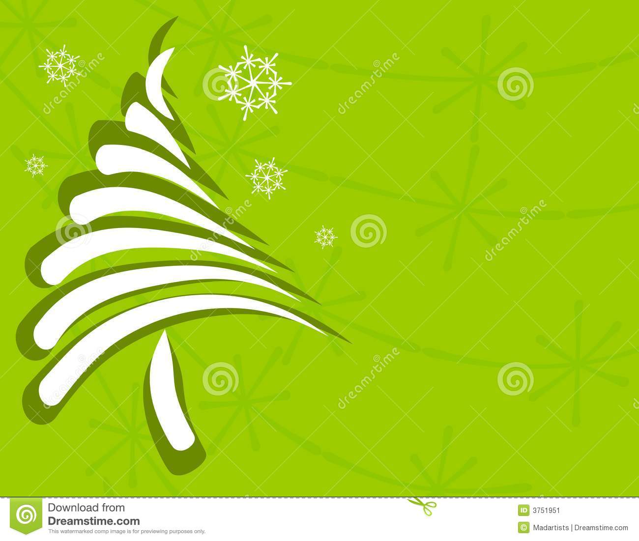 Clip Art Illustration Featuring A Unique Looking Christmas Tree Made