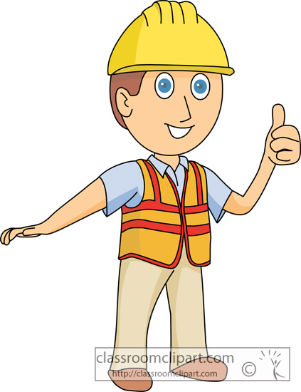 Construction   Construction Worker 12313   Classroom Clipart