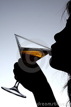 Lady Drinking Wine Stock Photos   Image  5852353
