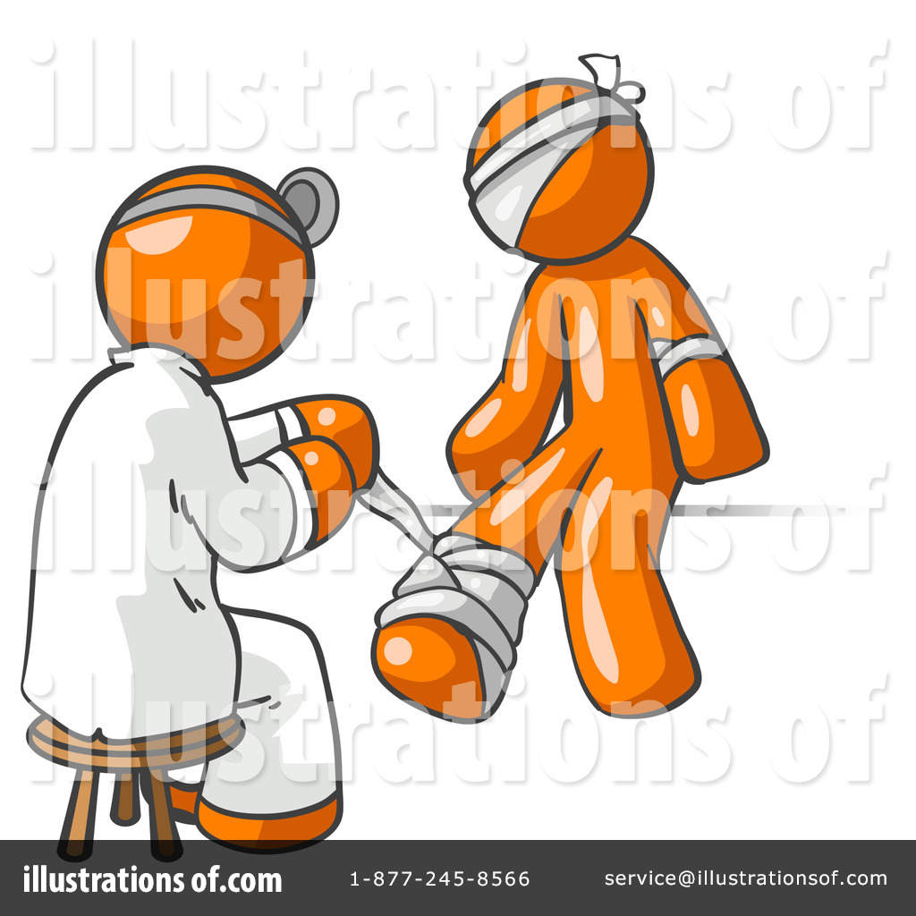 Orange Man Clipart  16237 By Leo Blanchette   Royalty Free  Rf  Stock    