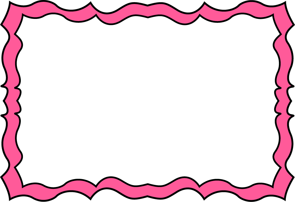 Pink Squiggly Frame   Squiggly Frame With A Pink Border  The Center Of