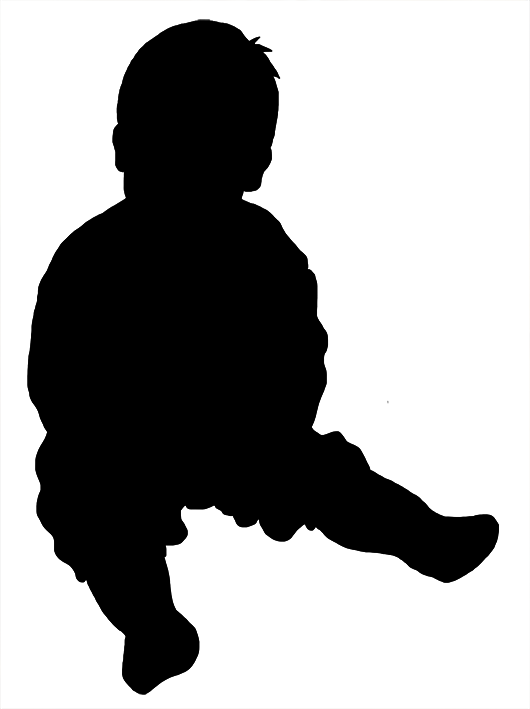 Silhouette Baby Sitting 530 X 709 23 Kb Png Courtesy Of Clipartqueen
