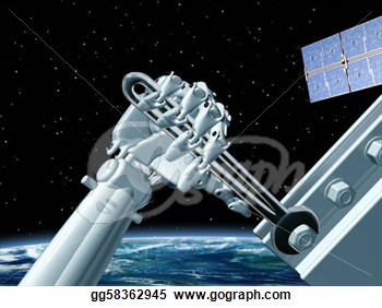 Stock Illustration   Space Station Maintenance  Clip Art Gg58362945