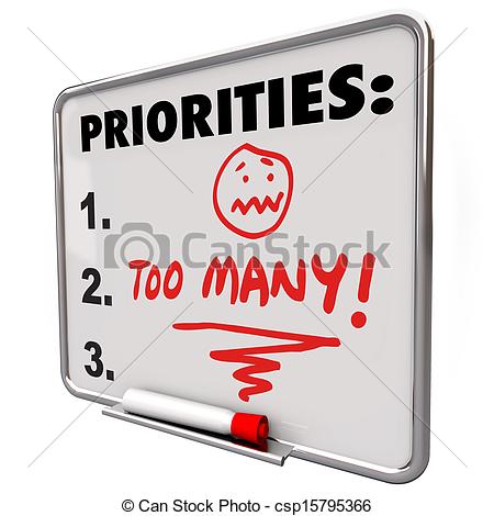 Stock Image Of Too Many Priorities Overwhelming To Do List Tasks Jobs