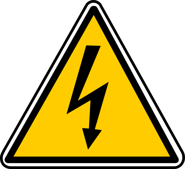 Warning   Electricity Clip Art At Clker Com   Vector Clip Art Online